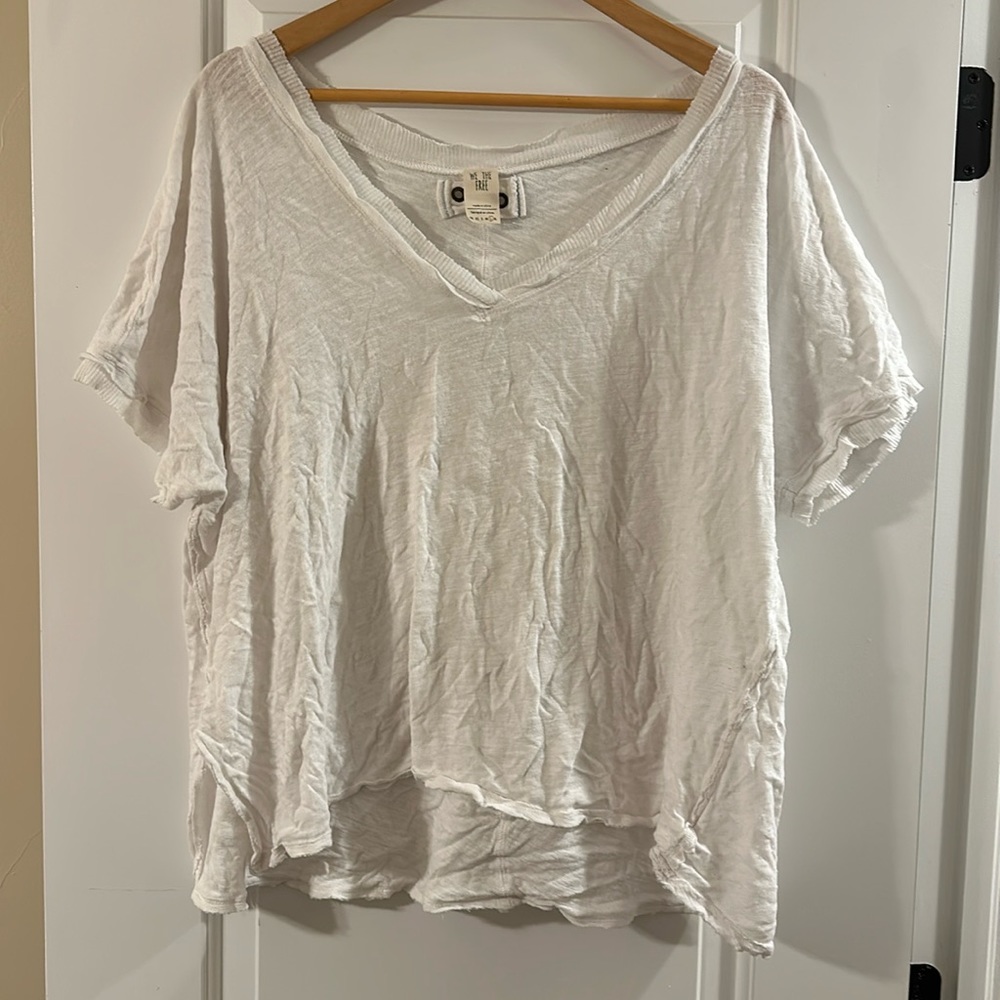 Free People flowy white top